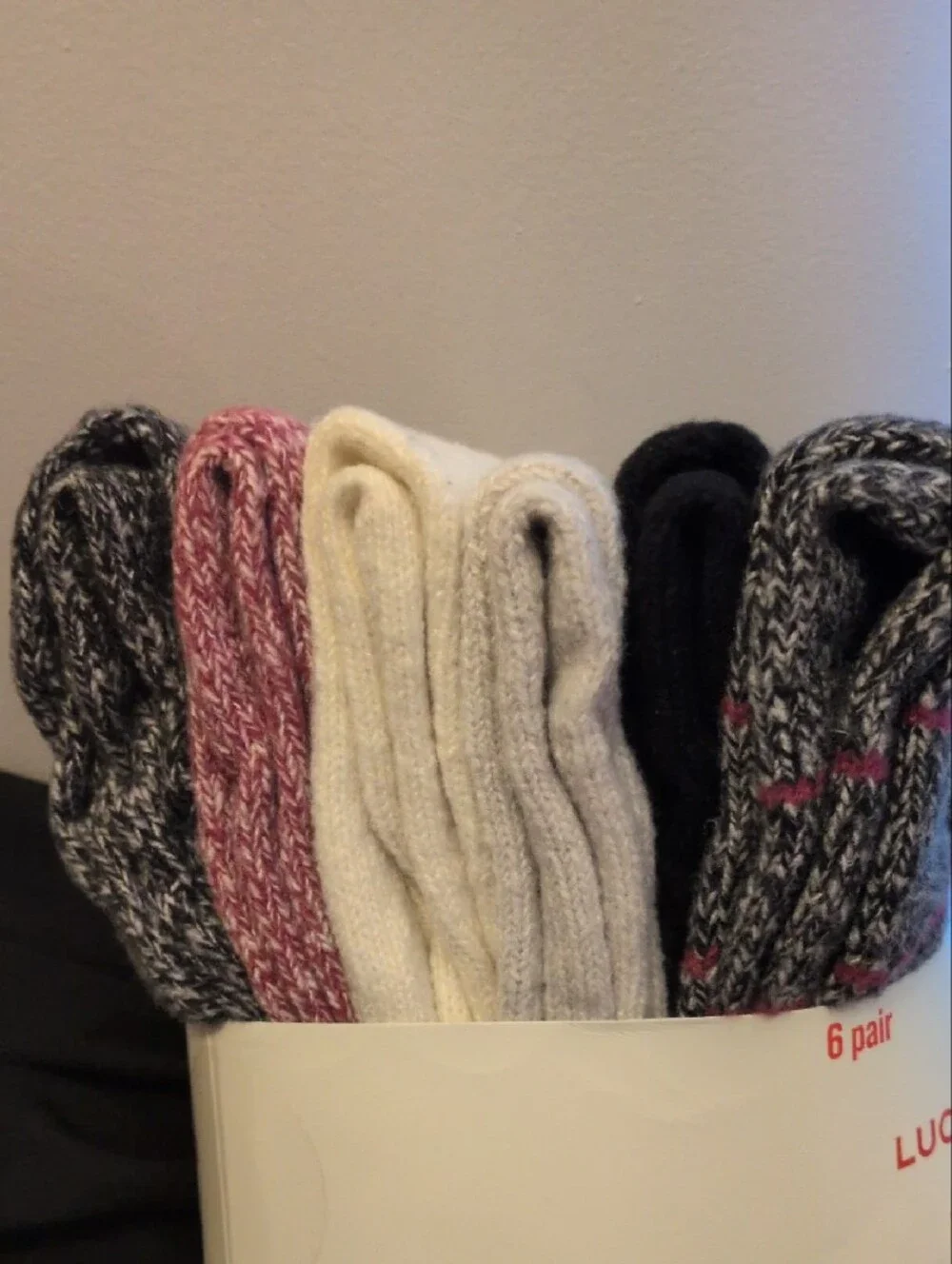 Lucky Brand 6 Pairs Of Boot Socks